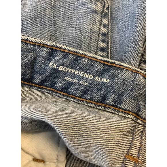 Adriano Goldschmied Women's 24 Blue Denim Ex-Boyfriend Slouchy Slim Jeans A13-5 - Picture 8 of 9